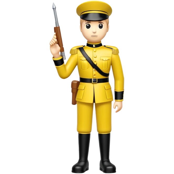 yellow plastic toy soldier emoji