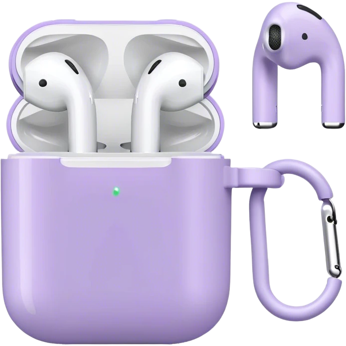 pastel purple airpods emoji