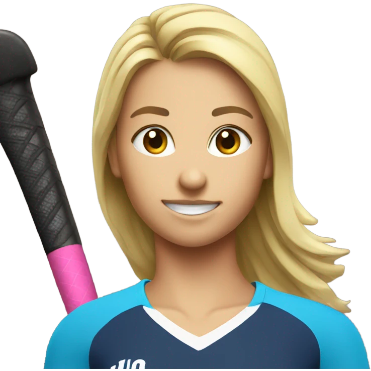 Field hockey player emoji