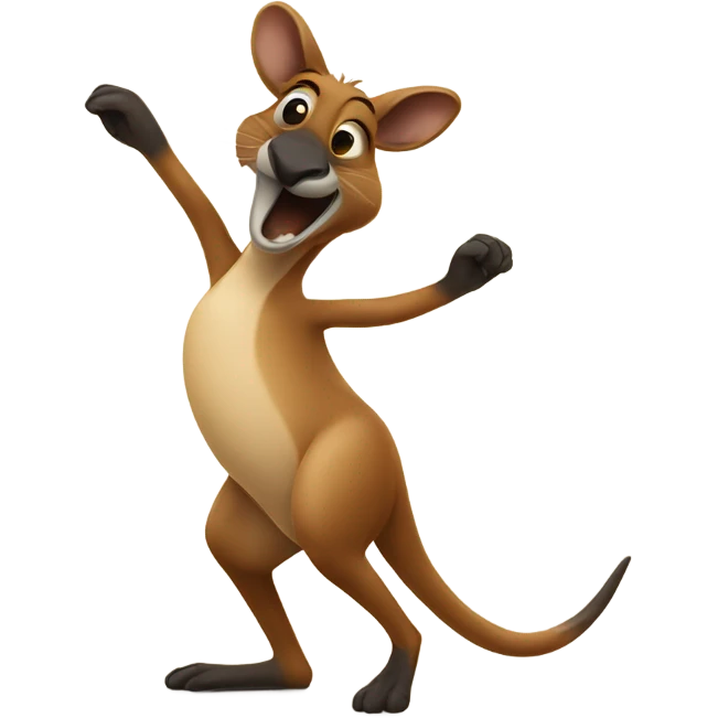 Dancing kangaroo emoji