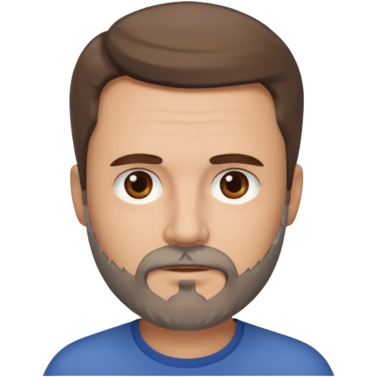 MALE, BROWN HAIR, GREY GOATY BEARD emoji