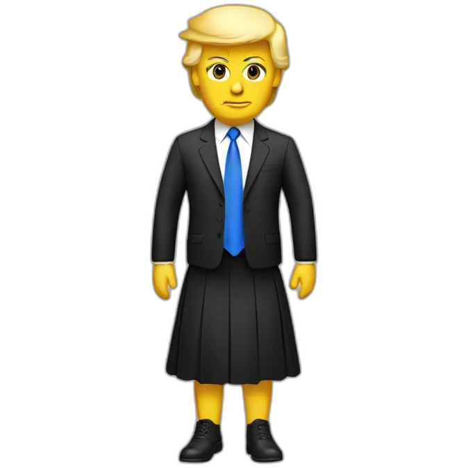 trump-in-a-skirt emoji