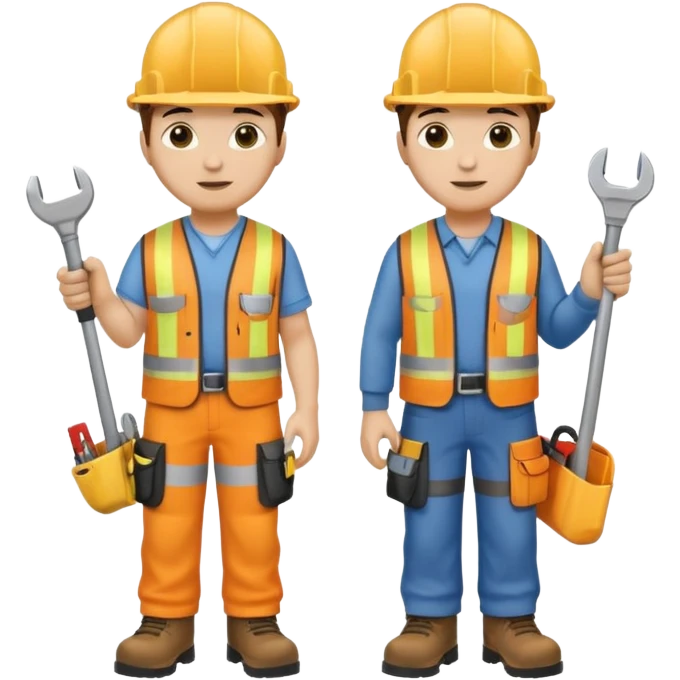 Engineers working full body emoji