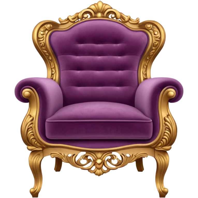 Mauve antique chair emoji