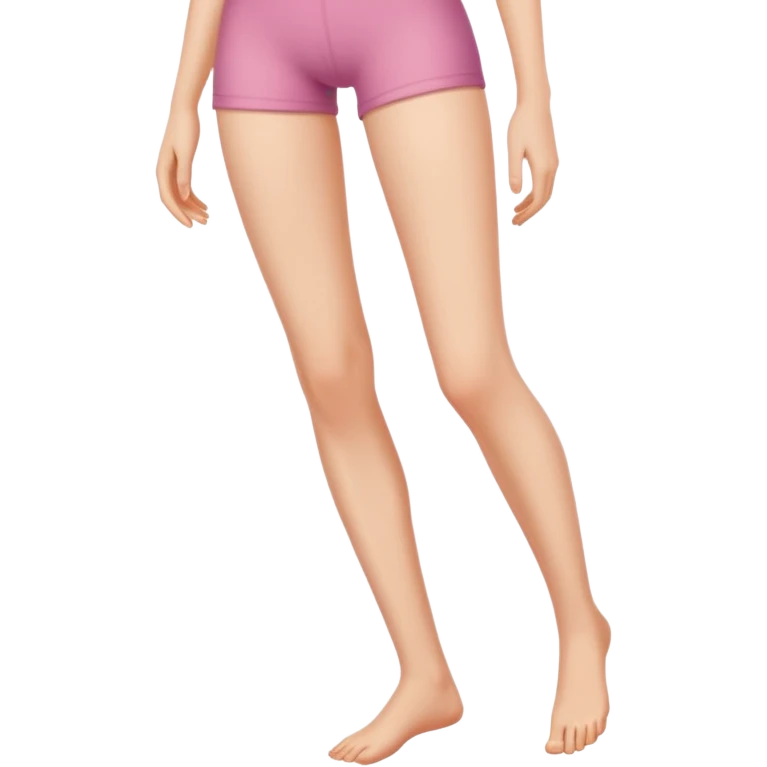 Between a naked girls leg emoji