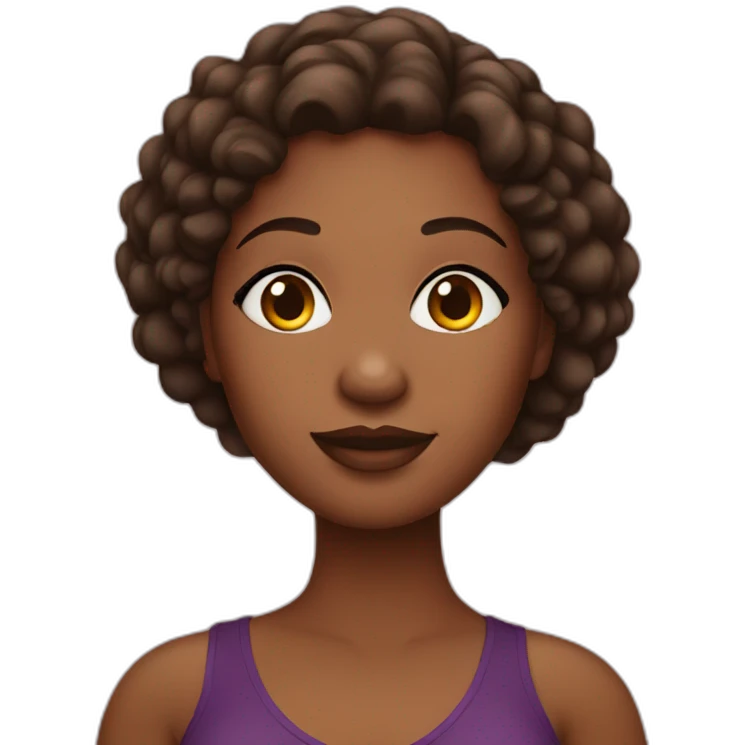 Plus sized african american woman emoji