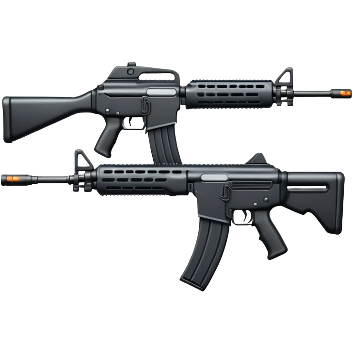 Combat assault rifle weapon emoji