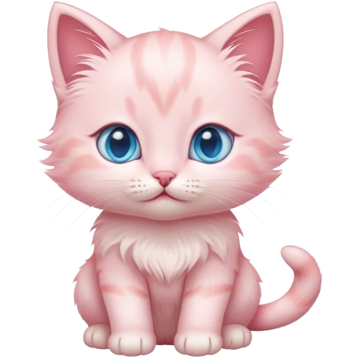 Baby pink kitten emoji