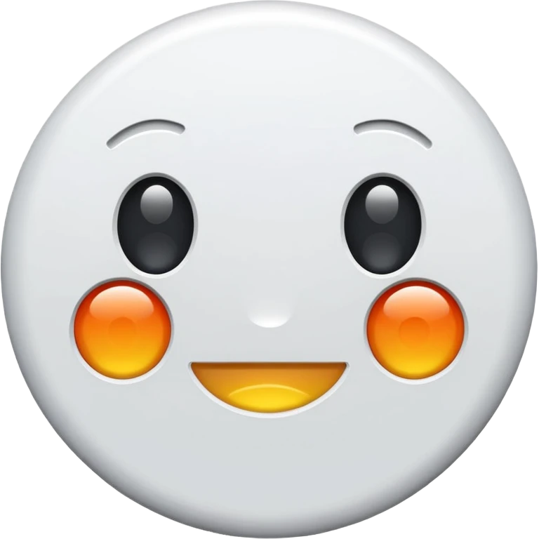 button without eyes emoji