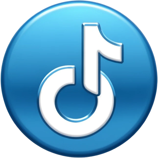 Badge Bleu vérifié tiktok emoji
