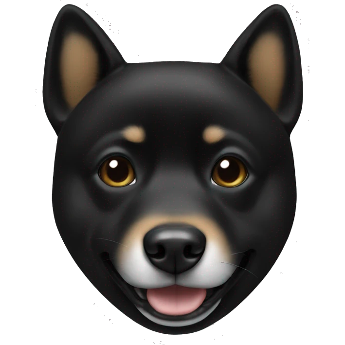 Black shiba lnu emoji