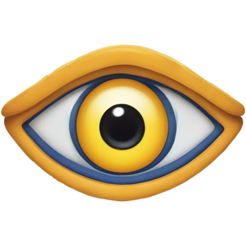 Fun all seeing eye emoji