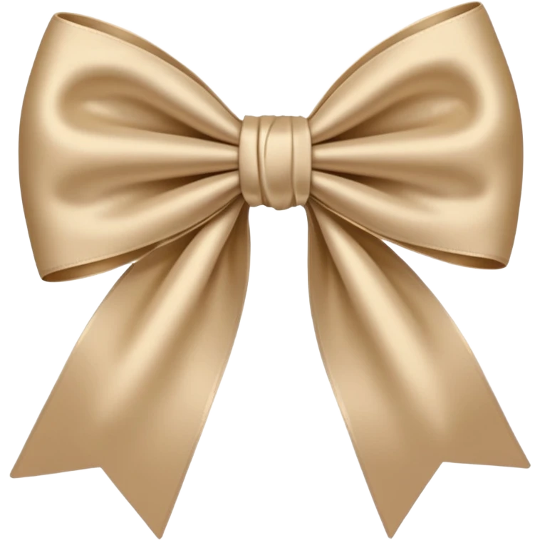 Beige bow emoji