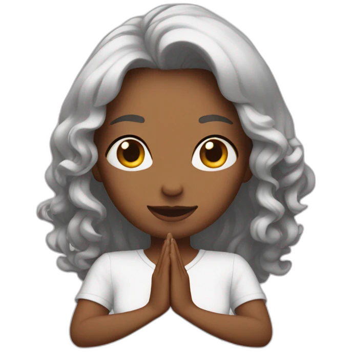 covering nip with her hands emoji