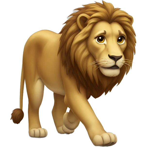 lion walking emoji