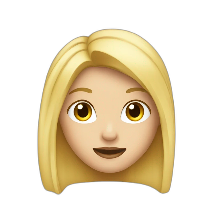 Blonde qui fait un pouce en l'air emoji