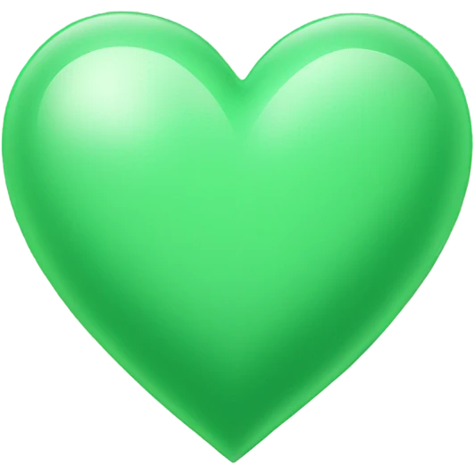 Light green heart  emoji
