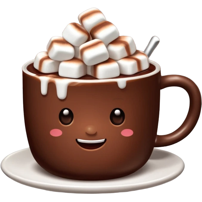 hot chocolate with marshmallows emoji