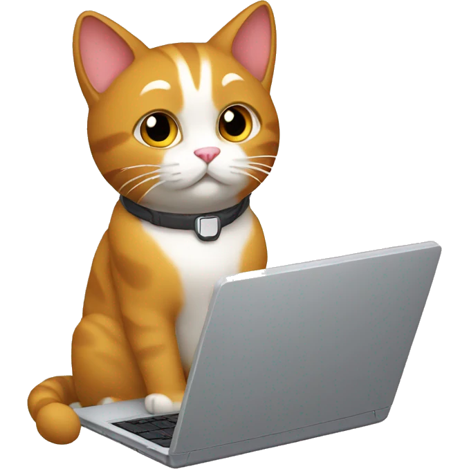 gato usando laptop emoji