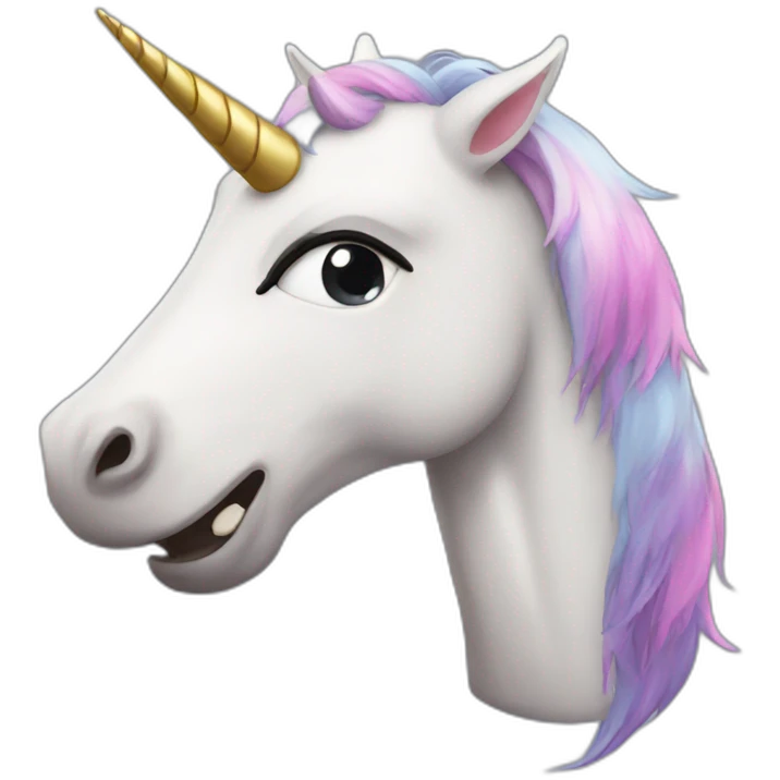 crazy unicorn emoji