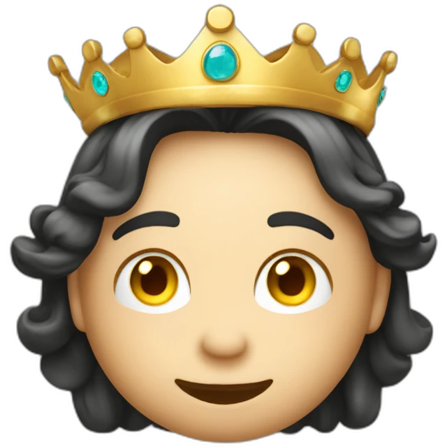 emoji de botton com uma coroa e brilho emoji
