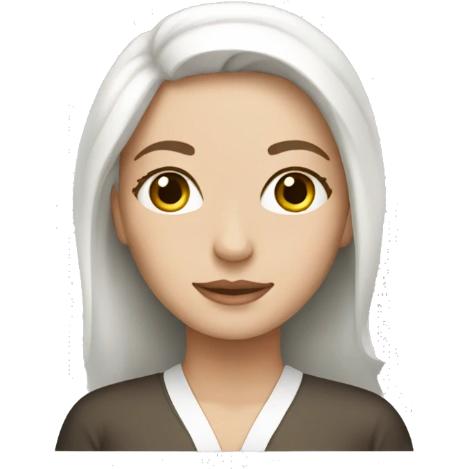 White girl in spa  emoji