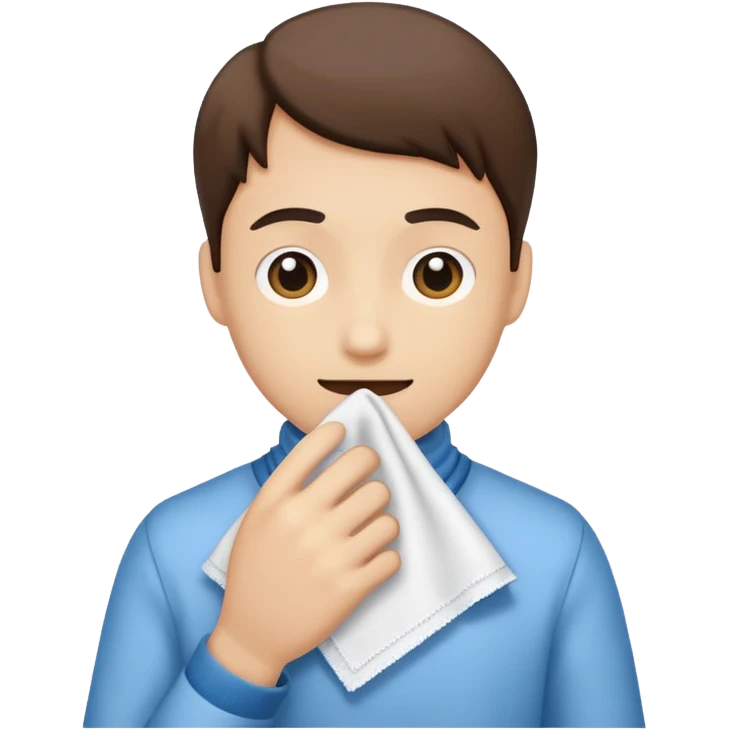 🫢 in this emoji replace the hand with hannky emoji