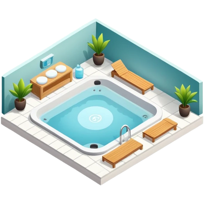 spa isometric emoji