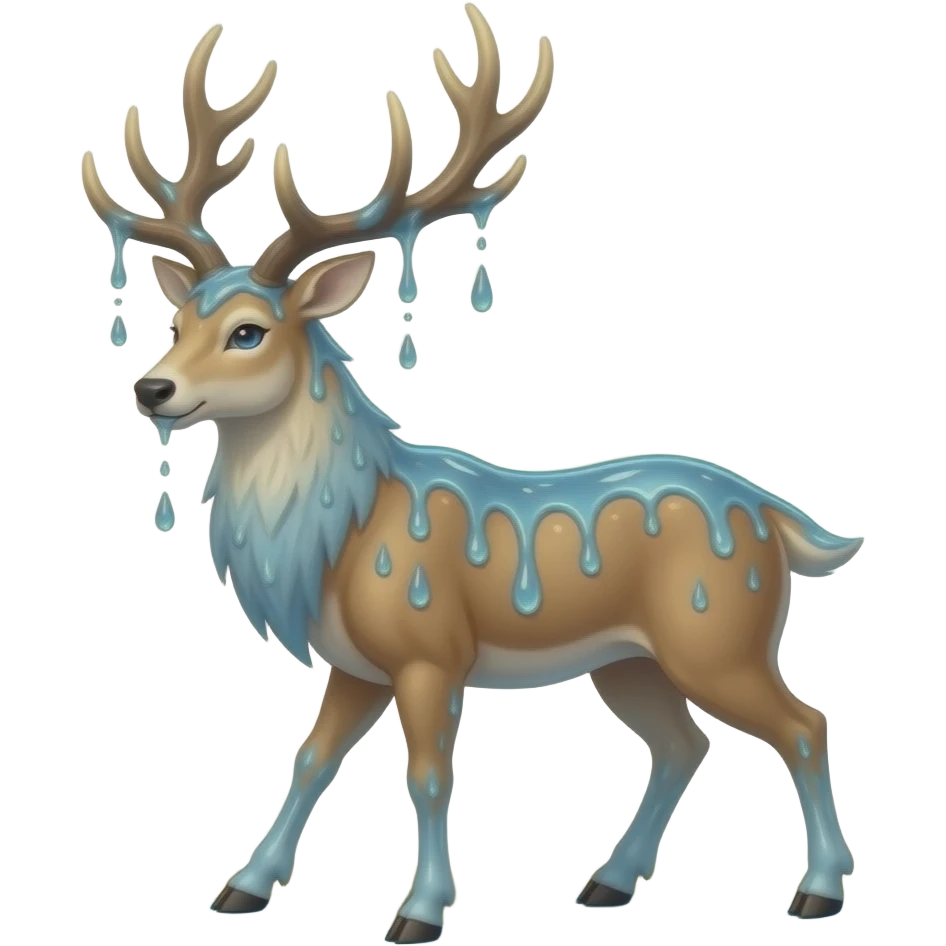 Rainshard A stag-like spirit creature whose antlers drip endlessly with pure water. Each step causes flowers and puddles to appear in dry places. emoji
