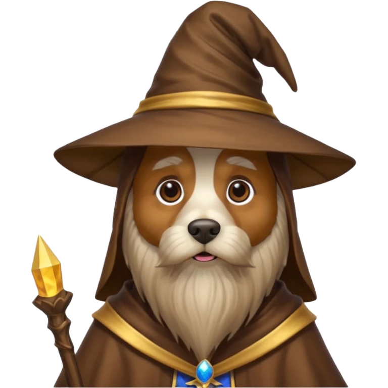 Dog wizard emoji