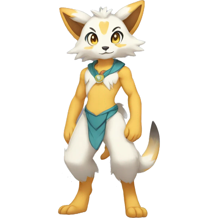 Anthro Sona Fakemon Full Body emoji