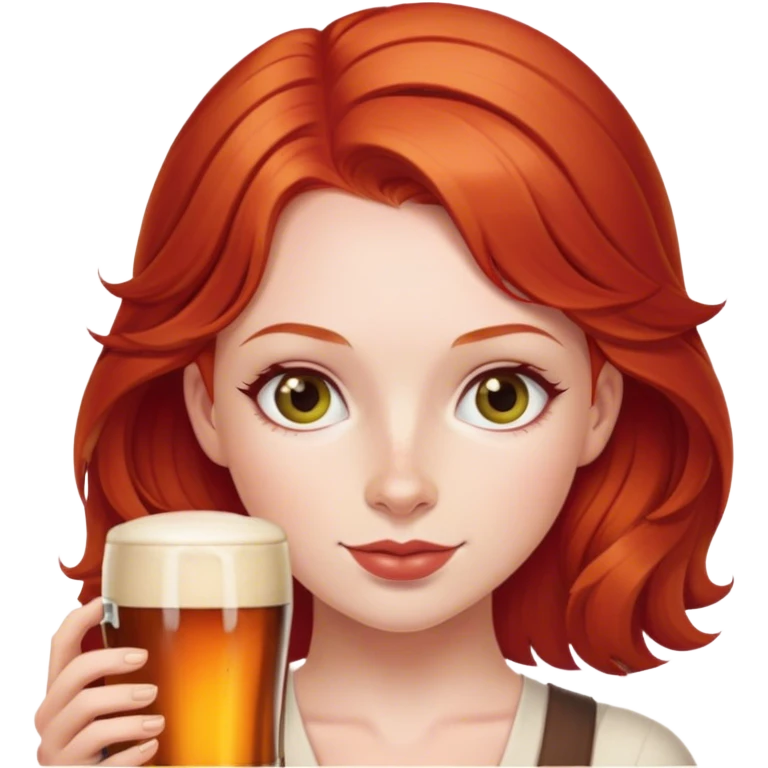 Redheaded Girl with Smithwick’s  emoji