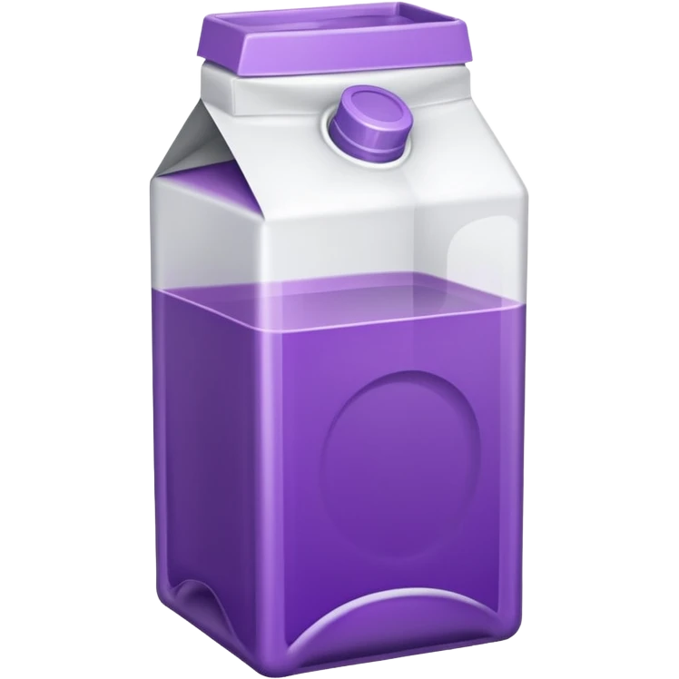 suco de caixinha branco e roxo emoji