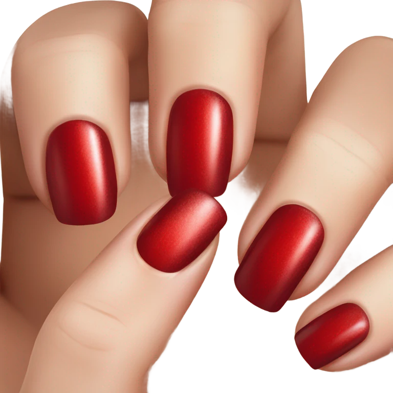 Red nails  emoji