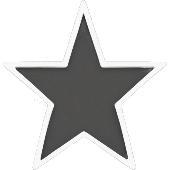 white star black outline emoji