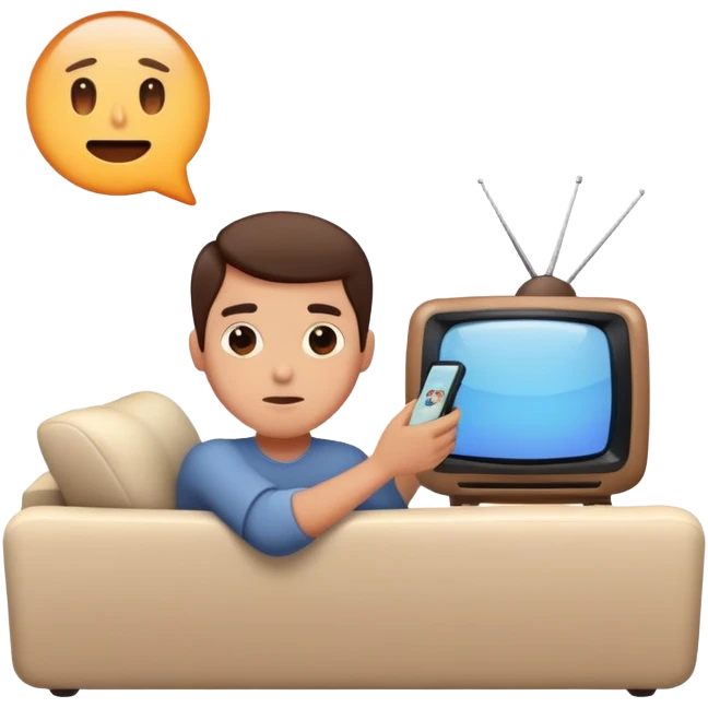 person watching TV emoji