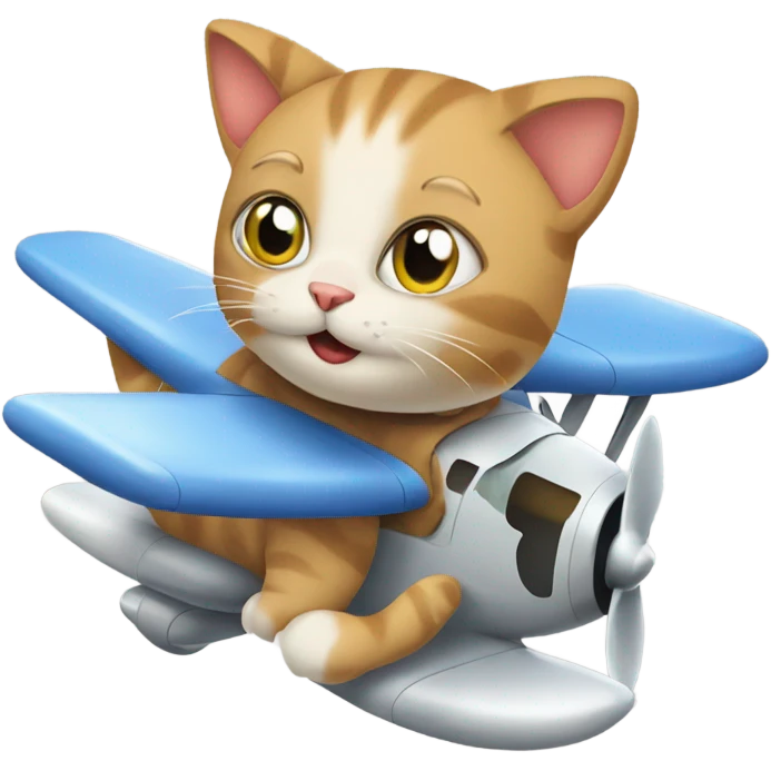 cat in plane emoji