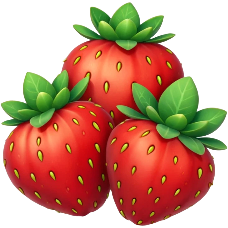 Uma tigela de morango emoji