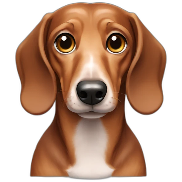 Long heard Dachshund  emoji