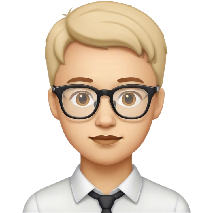 Nerdy face with glasses emoji
