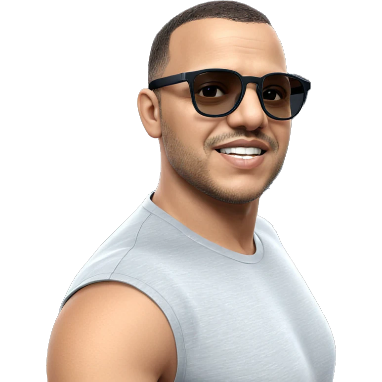 sunglasses and sleeveless meme emoji