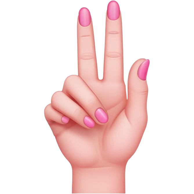 Pink middle finger  emoji
