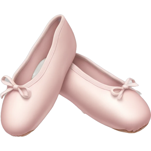 Pale pink ballet shoes emoji
