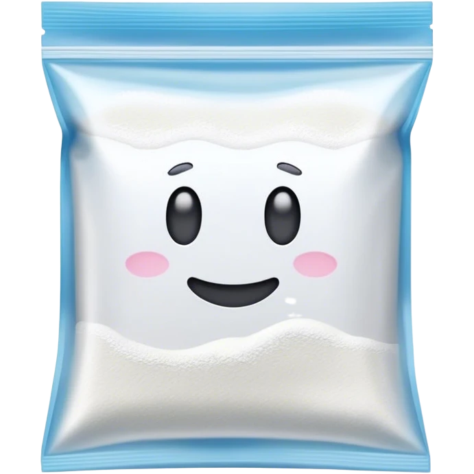 powder in a ziplock bag emoji