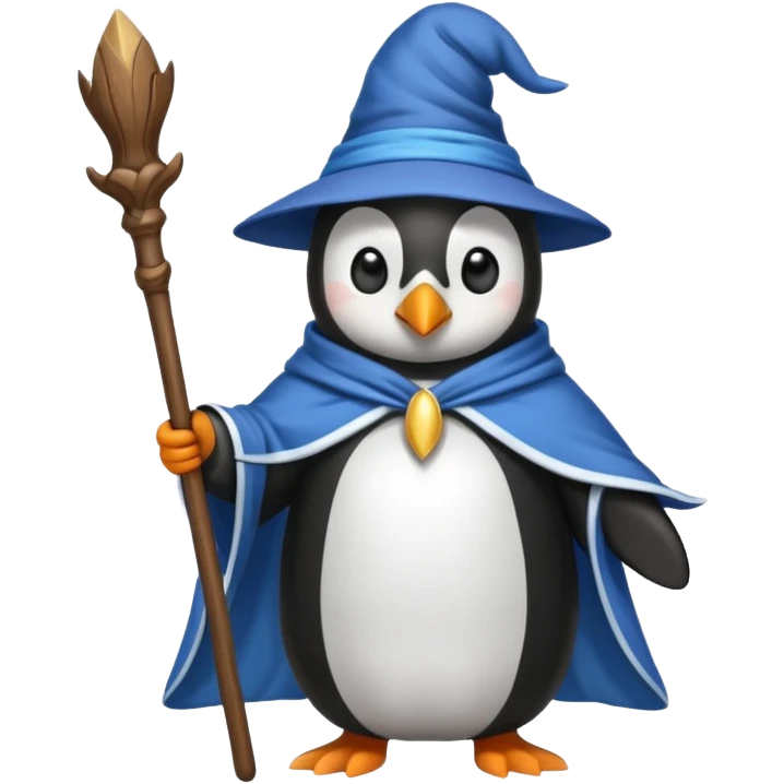 Penguin Wizard emoji
