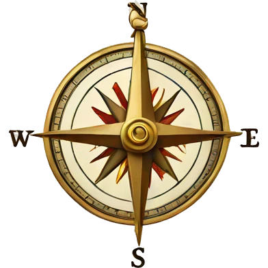 compass pointing east emoji
