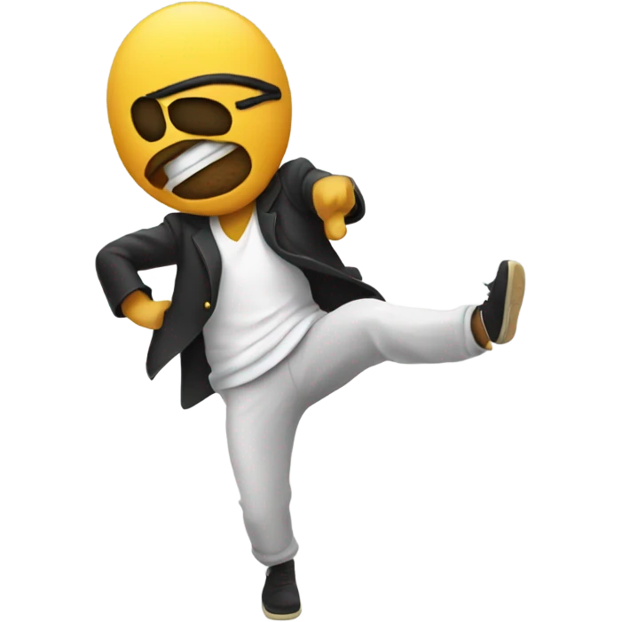 haciendo el dab emoji