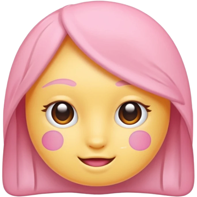 Soft pembe tarzında pembe pastel renginde ifadeler emoji