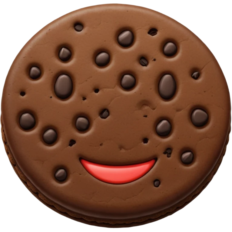 black cookie emoji