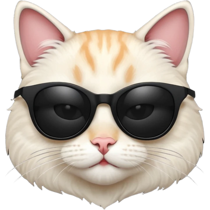 Cat wearing sunglasses emoji